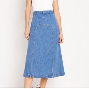 Old Navy A-Line Blue Denim Skirt